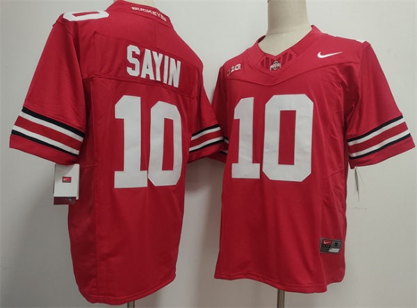 Ohio State Buckeyes #10 Julian Sayin Red 2025 F.U.S.E. Limited Stitched Jersey Ohio State Buckeyes #10 Julian Sayin Red 2025 F.U.S.E. Limited Stitched Jersey