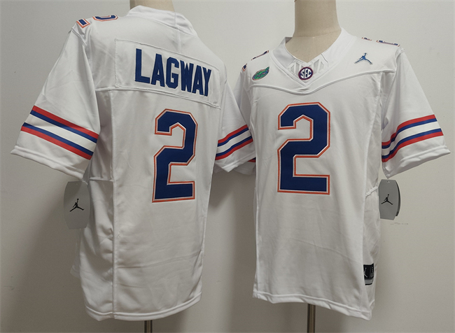 Florida Gators #2 DJ Lagway White F.U.S.E. Stitched Jersey