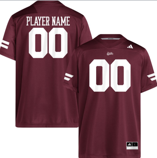 Mississippi State Bulldogs Red Football adidas Replica Custom Jersey