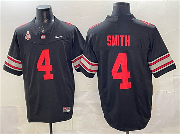 Ohio State Buckeyes #4 Jeremiah Smith Black 2025 F.U.S.E. Limited Stitched Jersey