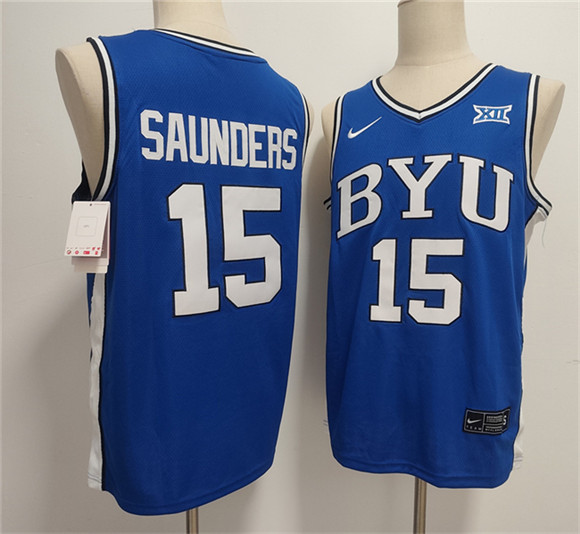 Duke Blue Devils #15 Richie Saunders Blue Stitched Basketball Jersey