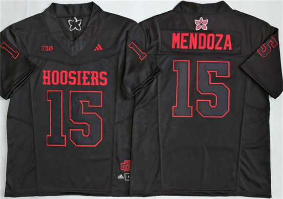 Indiana Hoosiers #15 Fernando Mendoza Black F.U.S.E. Stitched Jersey