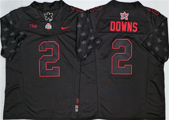 Ohio State Buckeyes #2 Caleb Downs Black 2025 F.U.S.E. Limited Stitched Jersey Ohio State Buckeyes #2 Caleb Downs Black 2025 F.U.S.E. Limited Stitched Jersey