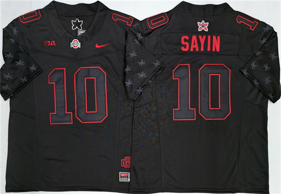 Ohio State Buckeyes #10 Julian Sayin Black 2025 F.U.S.E. Limited Stitched Jersey Ohio State Buckeyes #10 Julian Sayin Black 2025 F.U.S.E. Limited Stitched Jersey