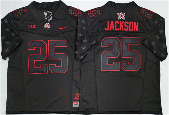 Ohio State Buckeyes #25 Lamar Bo Jackson Black 2025 F.U.S.E. Limited Stitched Jersey Ohio State Buckeyes #25 Lamar Bo Jackson Black 2025 F.U.S.E. Limited Stitched Jersey