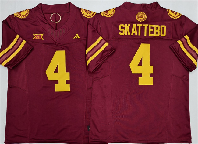 Arizona State Sun Devils #4 Cam Skattebo Red 2025 F.U.S.E. Vapor Limited Stitched Jersey
