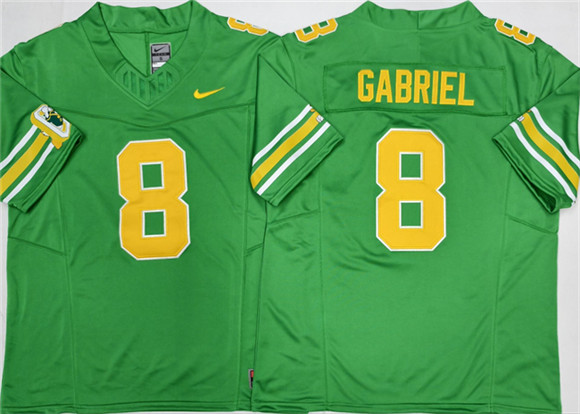 Oregon Ducks #8 Dillon Gabriel 2026 Green F.U.S.E. Stitched Jersey