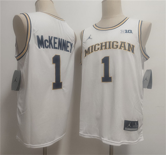 Michigan Wolverines #1 Trey McKenney White 2026 Vapor Limited Stitched Jersey