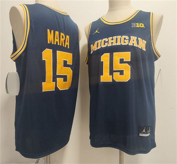 Michigan Wolverines #15 Aday Mara Navy 2026 Vapor Limited Stitched Football Jersey Michigan Wolverines #15 Aday Mara Navy 2026 Vapor Limited Stitched Football Jersey