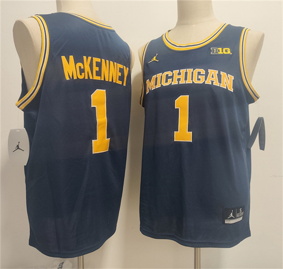 Michigan Wolverines #1 Trey McKenney Navy 2026 Vapor Limited Stitched Football Jersey
