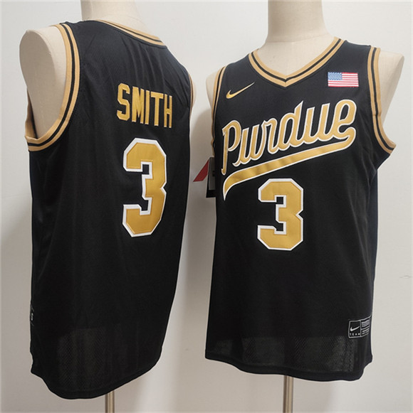 Purdue Boilermakers #3 Braden Smith Black 2026 Vapor Limited Stitched Football Jersey