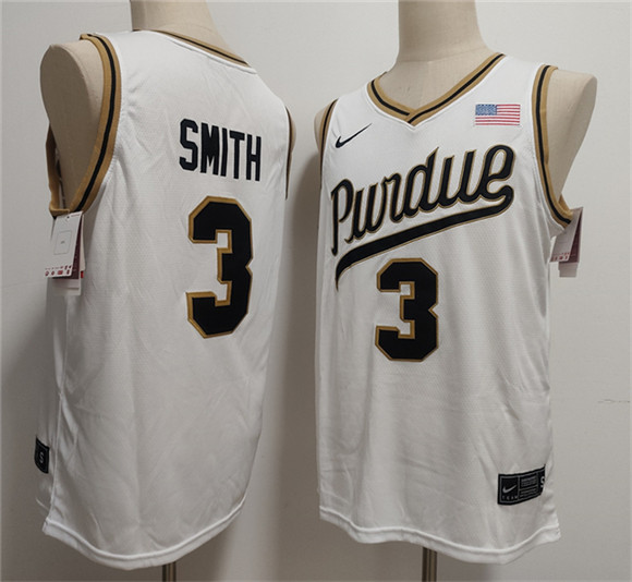 Purdue Boilermakers #3 Braden Smith White 2026 Vapor Limited Stitched Football Jersey