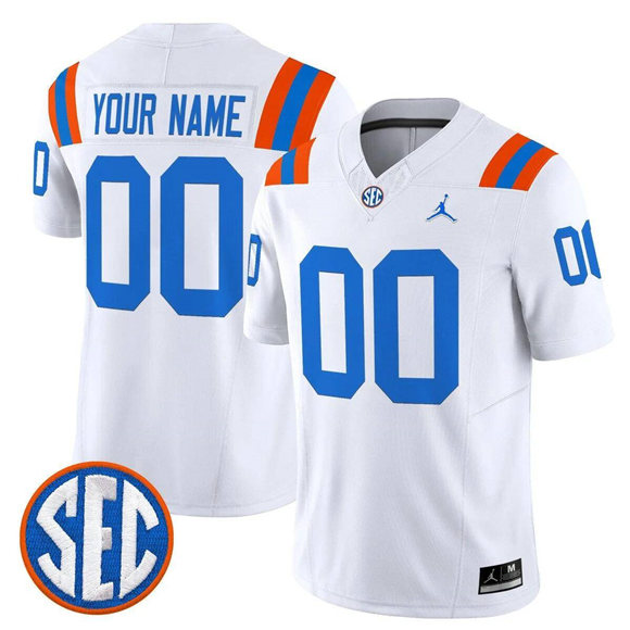 Florida Gators ACTIVE PLAYER Custom White F.U.S.E. 1960s Throwback Vaport Limited Stitched Jersey