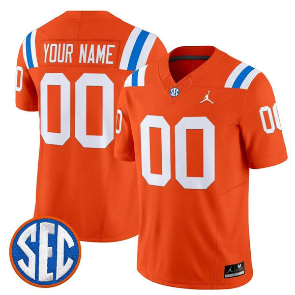 Florida Gators ACTIVE PLAYER Custom Orange F.U.S.E. 1960s Throwback Vaport Limited Stitched Jersey