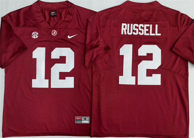 Alabama Crimson Tide #12 Keelon Russell Red 2026 Stitched Football Jersey