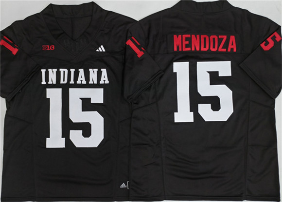 Indiana Hoosiers #15 Fernando Mendoza Black F.U.S.E. Stitched Basketball Jersey