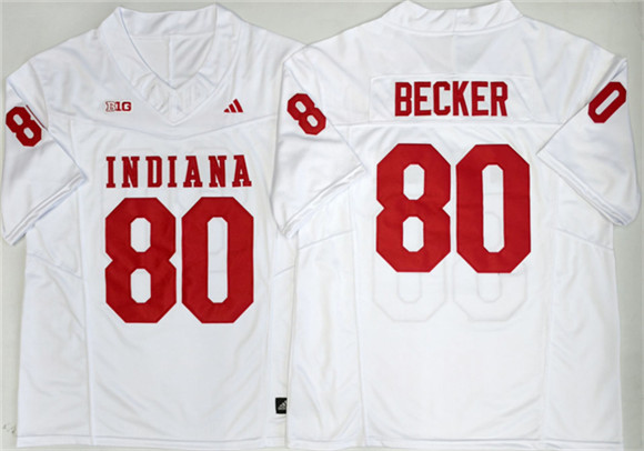 Indiana Hoosiers #80 Charlie Becker White 2026 F.U.S.E. Stitched Basketball Jersey