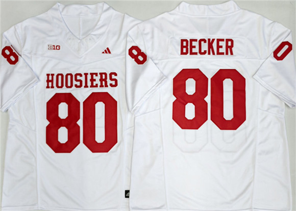 Indiana Hoosiers #80 Charlie Becker White 2026 F.U.S.E. Stitched Basketball Jerseys