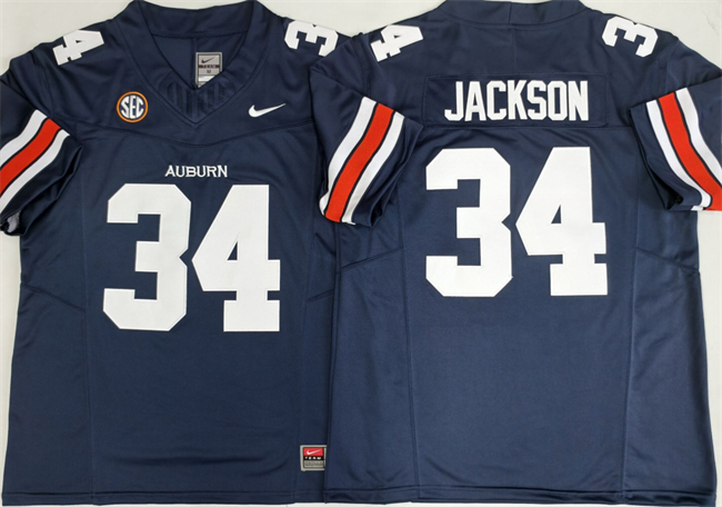 Auburn Tigers #34 Bo Jackson Navy 2026 F.U.S.E. Limited Stitched Jersey