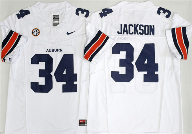 Auburn Tigers #34 Bo Jackson White 2026 F.U.S.E. Limited Stitched Jersey