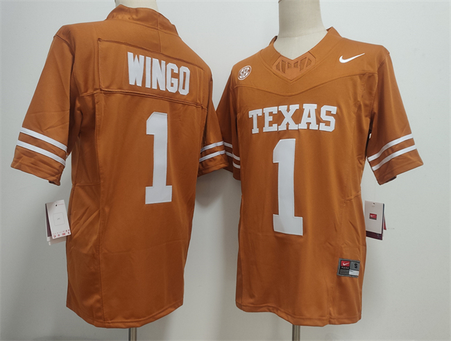 Texas Longhorns #1 Ryan Wingo Orange 2026 F.U.S.E. Stitched Jersey