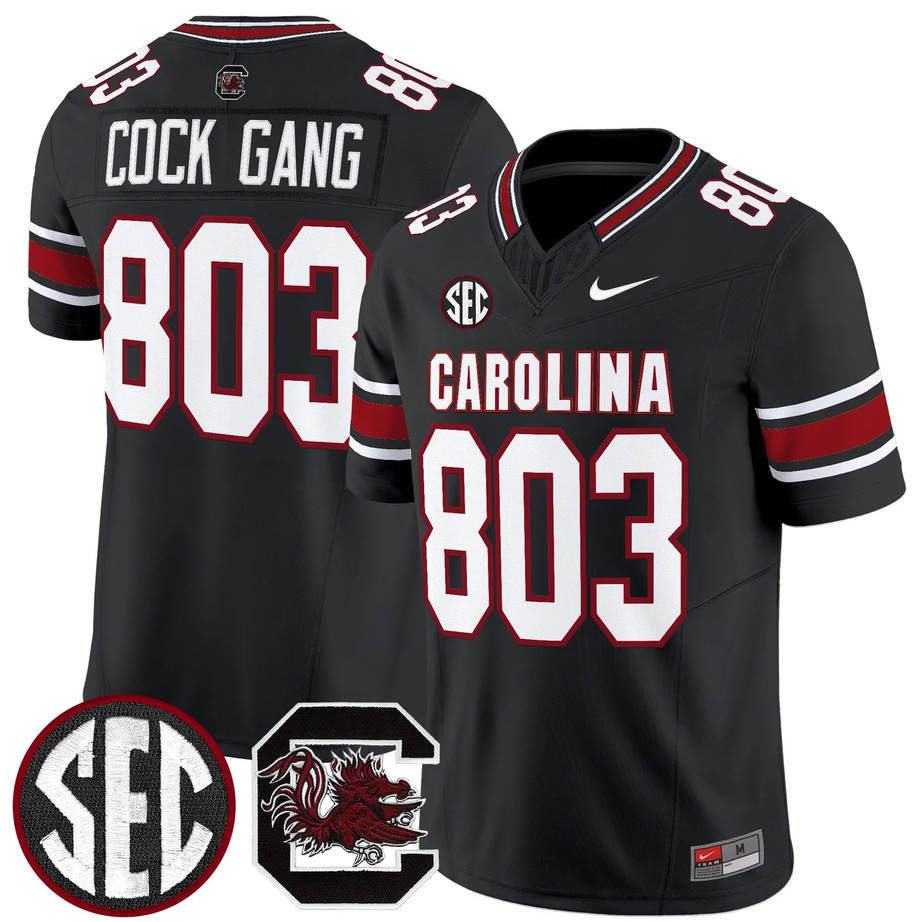 South Carolina Gamecocks #803 Cock Gang Black 2026 F.U.S.E. Stitched Nike Jersey