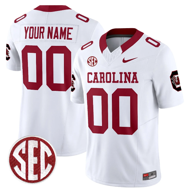 South Carolina Gamecocks Custom White F.U.S.E. Stitched Jersey South Carolina Gamecocks Custom White F.U.S.E. Stitched Jersey