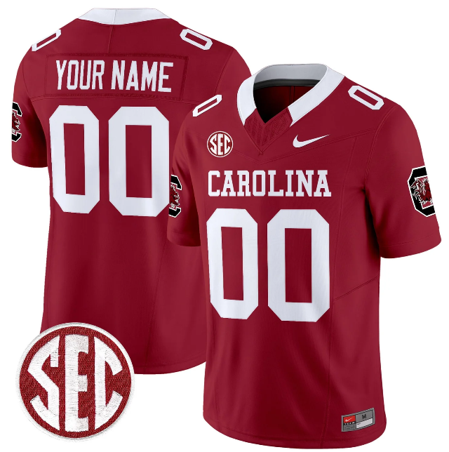 South Carolina Gamecocks Custom Garnet F.U.S.E. Stitched Jersey South Carolina Gamecocks Custom Garnet F.U.S.E. Stitched Jersey