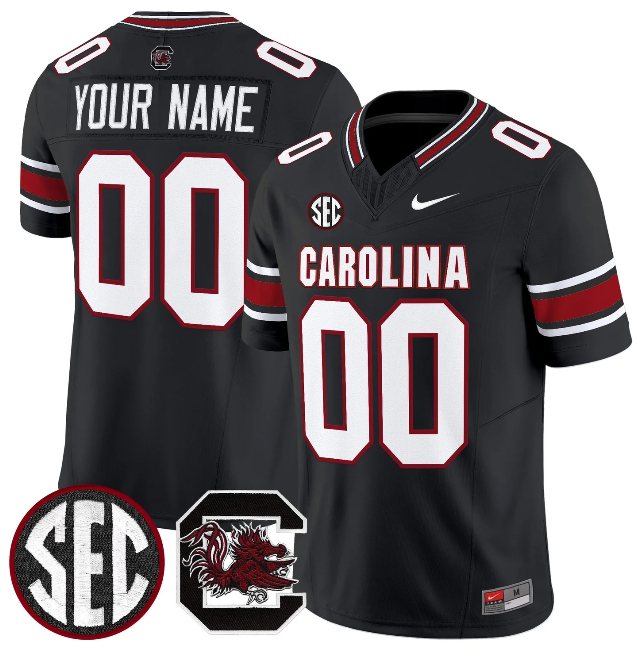 South Carolina Gamecocks Custom Black 2026 F.U.S.E. Stitched Nike Jersey South Carolina Gamecocks Custom Black 2026 F.U.S.E. Stitched Nike Jersey
