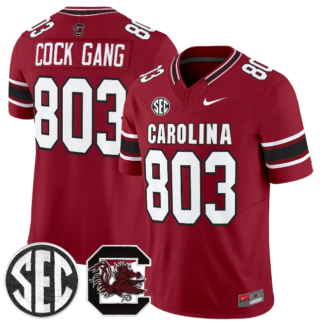 South Carolina Gamecocks #803 Cock Gang Garnet 2026 F.U.S.E. Stitched Nike Jersey
