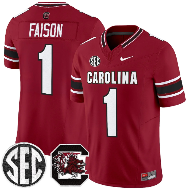 South Carolina Gamecocks #1 Rahsul Falson Garnet 2026 F.U.S.E. Stitched Nike Jersey