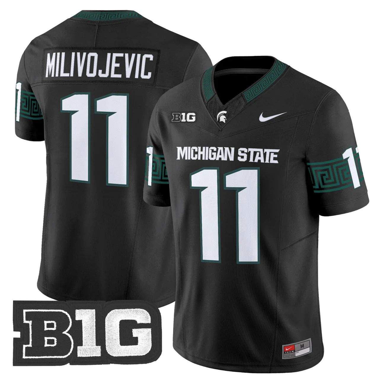 Michigan State Spartans #11 ALESSIO MILIVOJEVIC 2026 Vapor Limited Black Jersey