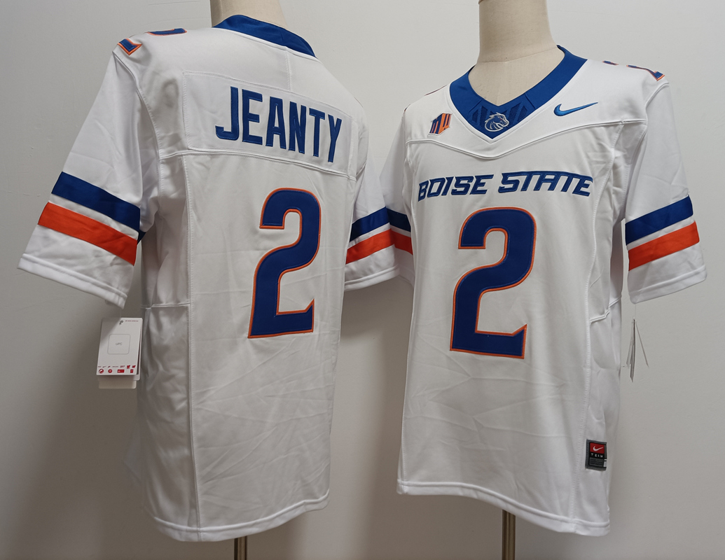 Boise State Broncos #2 Ashton Jeanty White Vapor Limited Stitched Football Jersey