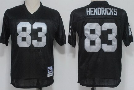 Oakland Raiders #83 Ted Hendricks Black Throwback Jersey Oakland Raiders #83 Ted Hendricks Black Throwback Jersey