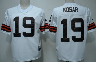 Cleveland Browns #19 Bernie Kosar White Short-Sleeved Throwback Jersey Cleveland Browns #19 Bernie Kosar White Short-Sleeved Throwback Jersey