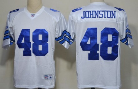 Dallas Cowboys #48 Daryl Johnston White Legend Jersey Dallas Cowboys #48 Daryl Johnston White Legend Jersey
