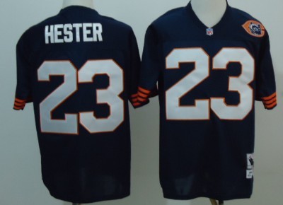 Chicago Bears #23 Devin Hester Blue Throwback With Bear Patch Jersey Chicago Bears #23 Devin Hester Blue Throwback With Bear Patch Jersey