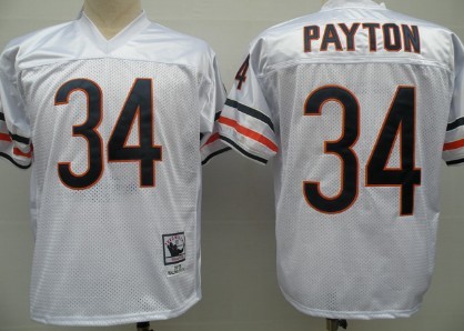 Chicago Bears #34 Walter Payton White Throwback Jersey Chicago Bears #34 Walter Payton White Throwback Jersey