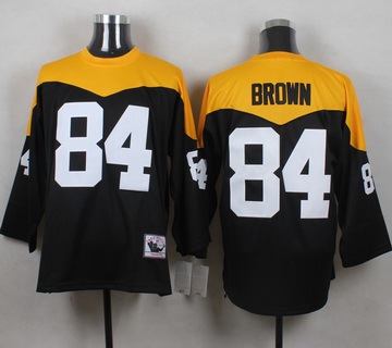 Pittsburgh Steelers #84 Antonio Brown Black 1967 Home Throwback NFL Jersey