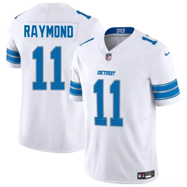 Detroit Lions #11 Kalif Raymond White 2024 F.U.S.E. Vapor Limited Football Stitched Jersey