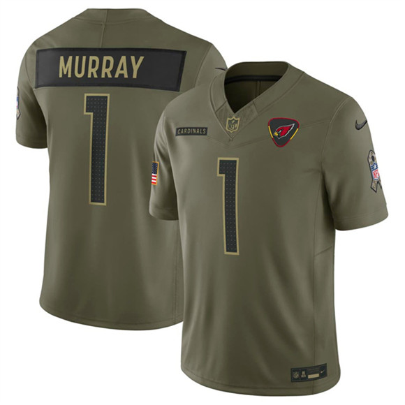 Arizona Cardinals #1 Kyler Murray Olive 2025 F.U.S.E. Salute to Service Limited Football Stitched Jersey