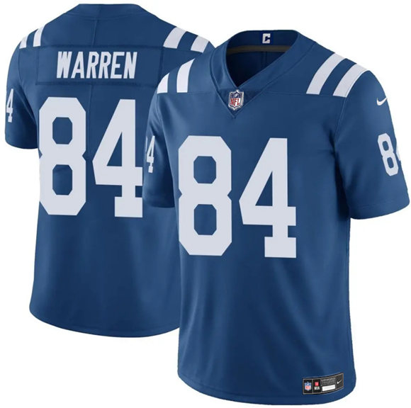 Indianapolis Colts #84 Tyler Warren Blue Vapor Limited Football Stitched Jersey Indianapolis Colts #84 Tyler Warren Blue Vapor Limited Football Stitched Jersey