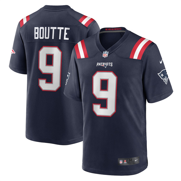 New England Patriots #9 Kayshon Boutte Navy 2025 Football Stitched Game Jersey