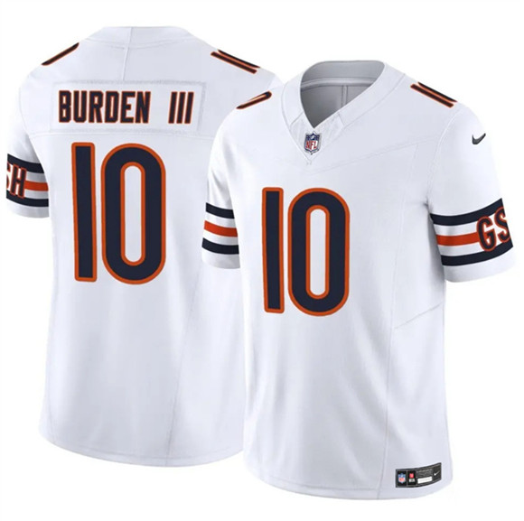 Chicago Bears #10 Luther Burden III White 2025 F.U.S.E. Vapor Untouchable Limited Football Stitched Jersey