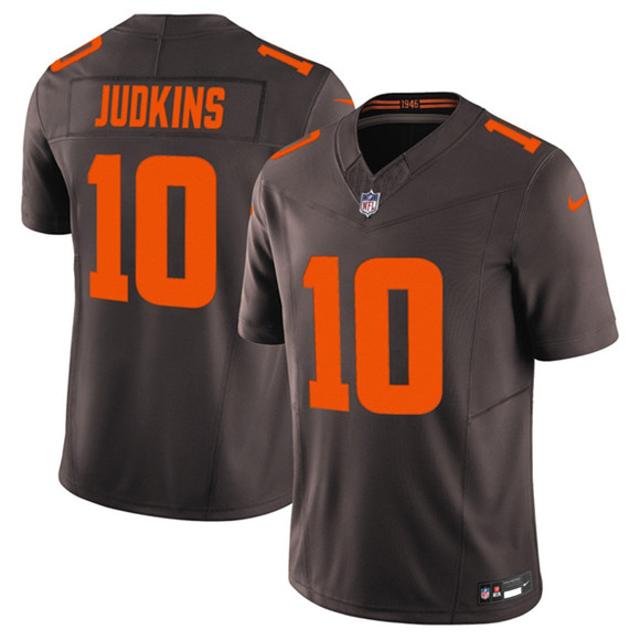 Cleveland Browns #10 Quinshon Judkins Brown 2025 F.U.S.E. Alpha Dawg Limited Football Stitched Jersey