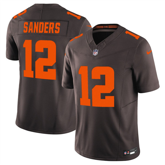 Cleveland Browns #12 Shedeur Sanders Brown 2025 F.U.S.E. Alpha Dawg Limited Football Stitched Jersey