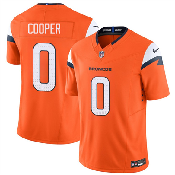 Denver Broncos #0 Jonathon Cooper Orange 2025 F.U.S.E. Vapor Limited Football Stitched Jersey