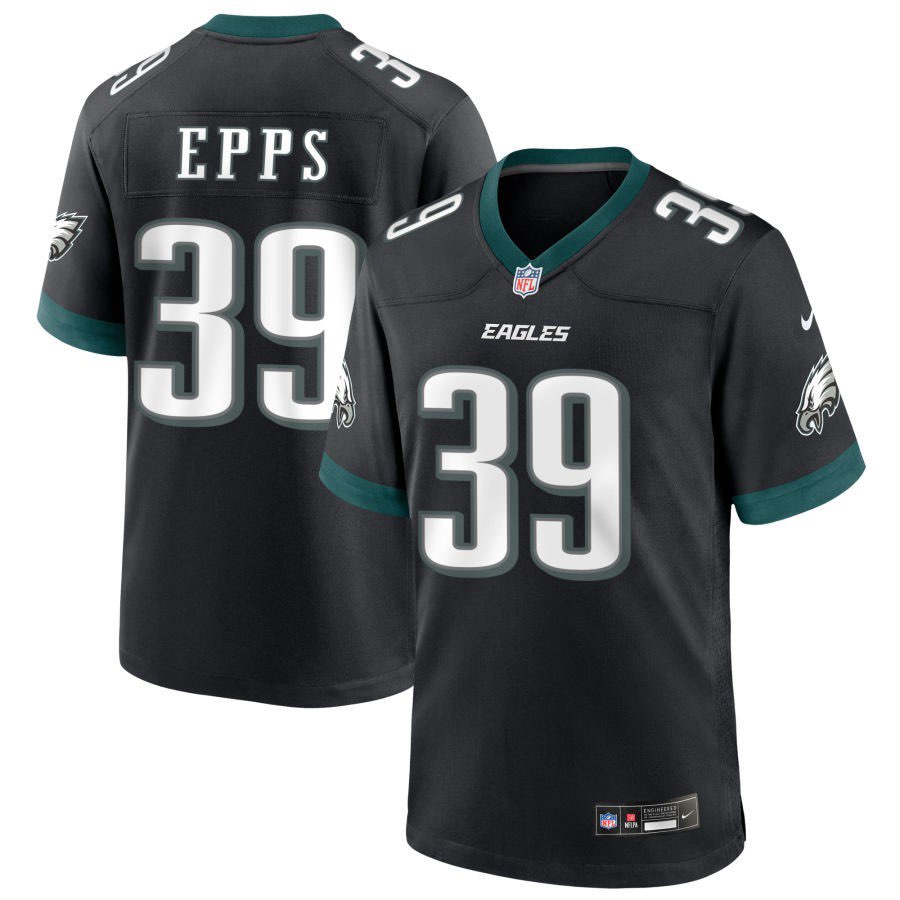 Philadelphia Eagles #39 Marcus Epps Black 2025 Vapor Untouchable Limited Stitched Football Jersey