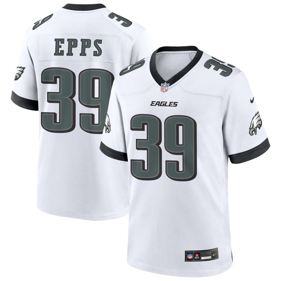 Philadelphia Eagles #39 Marcus Epps White 2025 Vapor Untouchable Limited Stitched Football Jersey