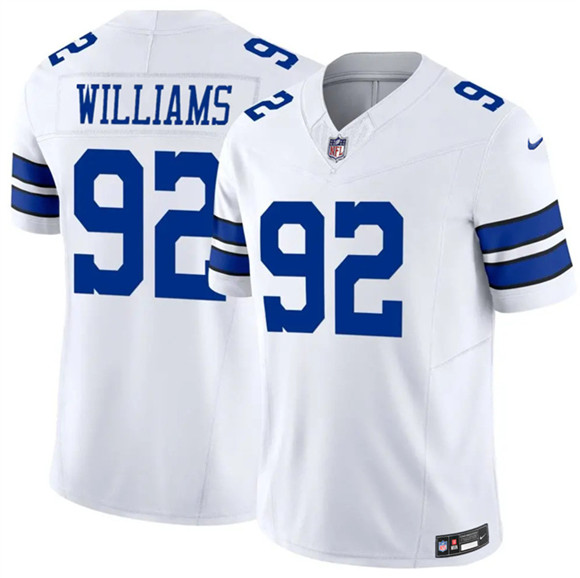 Dallas Cowboys #92 Quinnen Williams White 2025 F.U.S.E Vapor Untouchable Limited Football Stitched Jersey